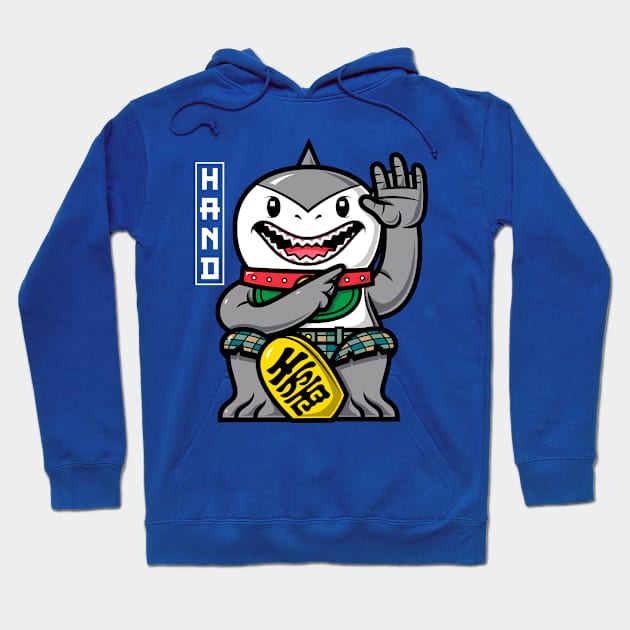 Lucky Shark Hand Hoodie by krisren28